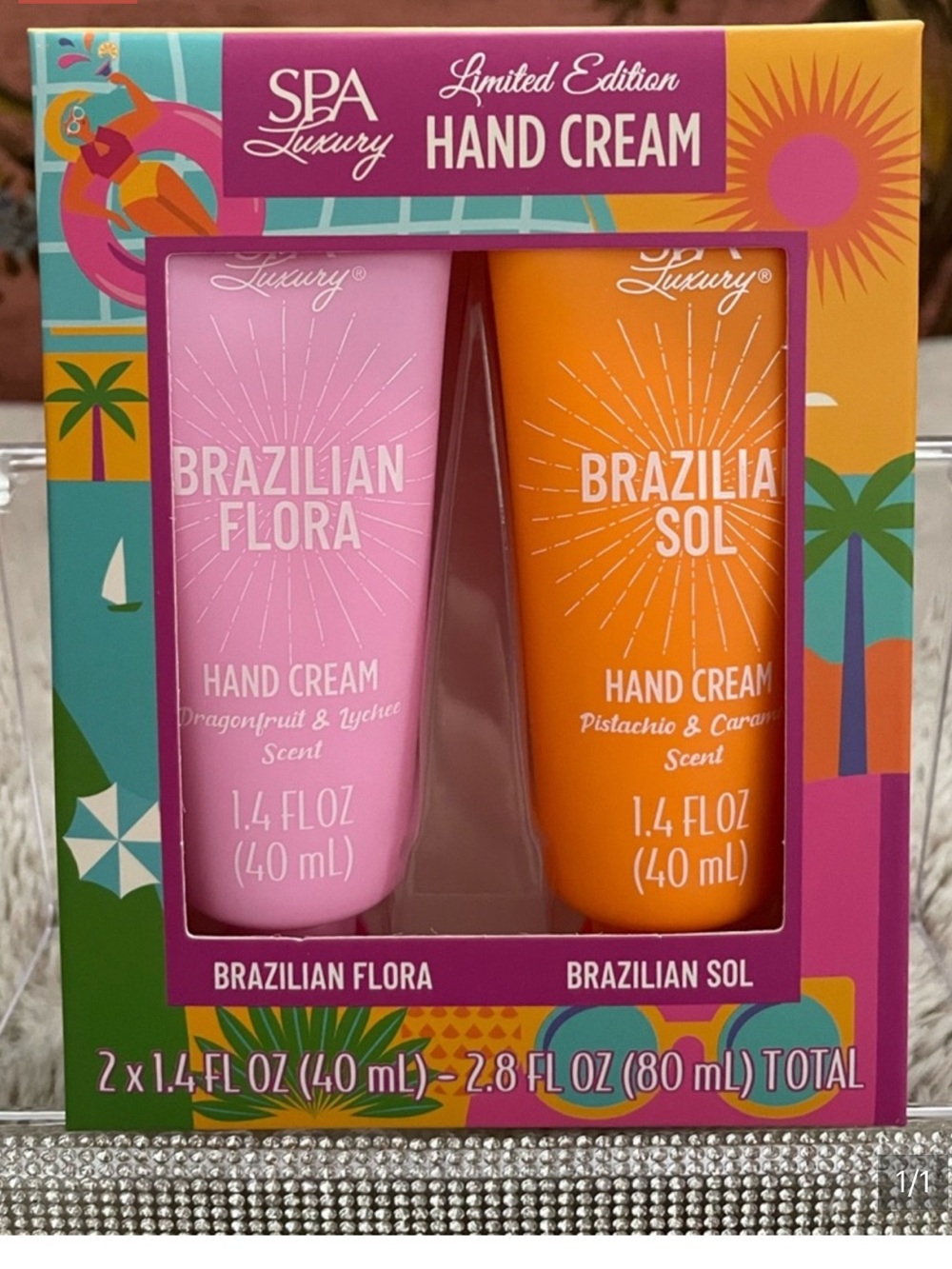 Spa Luxury Brazilian Flora & Sol Hand Cream Duo